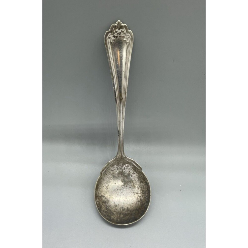 Antique‎ Wm Rogers sons AA silverplated Ashland Ladle Rare 1913 Rough shape
